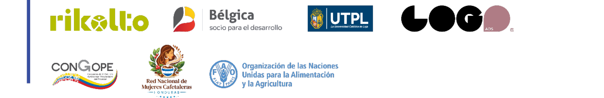 Co-organizadores: Rikolto, Bélgica socio para el desarrollo, UTPL, LOGO, ConGope, Red Nacional de Mujeres Cafetaleras y FAO